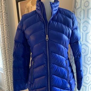 Calvin Klein royal blue puffer coat - super lightweight!